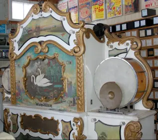 Old marching bass drum