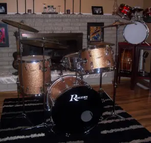 Vintage rogers left handed kit