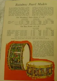 1930 LEEDY 5 x 14 RAINBOW PEARL BROADWAY PARALLEL MODEL No. 2416 (First Generation)