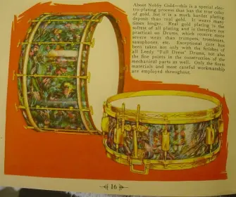 1930 LEEDY 5 x 14 RAINBOW PEARL BROADWAY PARALLEL MODEL No. 2416 (First Generation)
