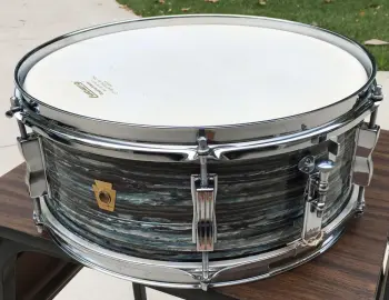 FOR SALE: Gorgeous Vintage 1968 Ludwig Pioneer 5x14 Snare in Oyster Blue Pearl
