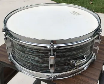 FOR SALE: Gorgeous Vintage 1968 Ludwig Pioneer 5x14 Snare in Oyster Blue Pearl