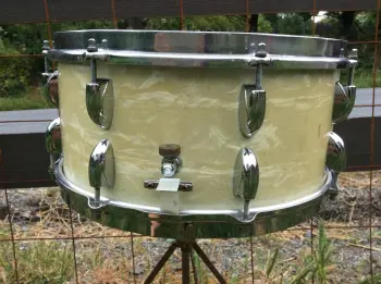 1950's Gretsch Round Badge 3 ply 6.5&quot; x 14&quot; 'Floor Show' model snare drum in WMP
