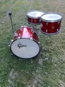 vintage Gretsch Round Badge 'one nighter' outfit 13/20/14snr in red sparkle