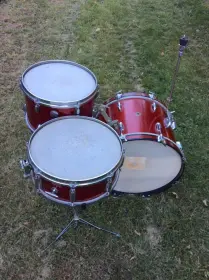 vintage Gretsch Round Badge 'one nighter' outfit 13/20/14snr in red sparkle