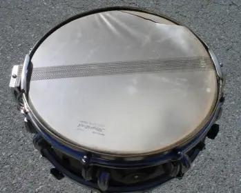 [B]1942- SLINGERLAND 5 x 14 “ROOT BEER SWIRL” (UN-CATALOGUED FINISH) RADIO KING MODEL