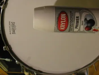 Cleaning up coated drum heads