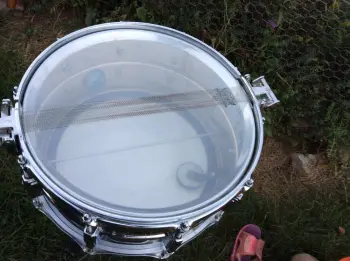 70s Ludwig 6.5&quot; x 14&quot; B/O badge supersensitive snare drum - $365