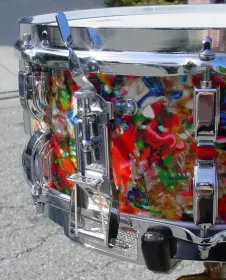 Leedy &amp; geo. Way &quot;hawaiian shirt&quot; snare drums