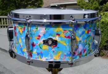 Leedy &amp; geo. Way &quot;hawaiian shirt&quot; snare drums
