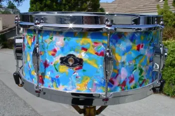 Leedy &amp; geo. Way &quot;hawaiian shirt&quot; snare drums