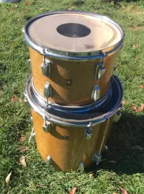1960's Ludwig Super Classic 13/16/22 3pc kit in faded champagne sparkle, easy project
