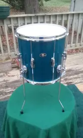 70s 3ply maple interior 14x14 Slingerland Floor Tom - single lug (as in Stage Band)