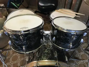 Slingerland 20&quot; Stick-Saver/Jet Outfit Hoop, and Double Tom Mount (mid 60s)