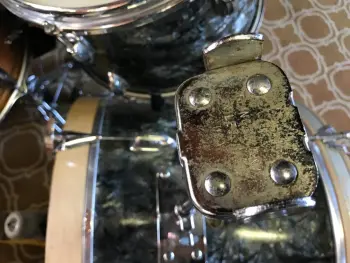Slingerland 20&quot; Stick-Saver/Jet Outfit Hoop, and Double Tom Mount (mid 60s)