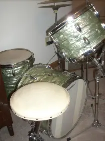 Slingerland vintage 1963-1965 Drum Set w/original heads,hardware&amp;cases