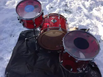 1970's Ludwig 13/16/22 Superclassic outfit, Red Vistalite