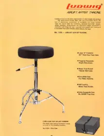 1975 Ludwig 1020 vistalite seat