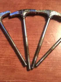 8 LUDWIG Bass Drum Rods (Not Great Condition)