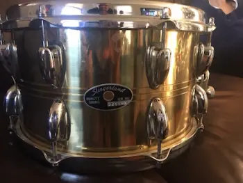 Slingerland 12x7 brass snare drum