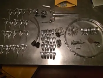 ~Vintage Ludwig Snare and Bass Drum Parts~ lugs, spurs, t's/claws, bowties and more