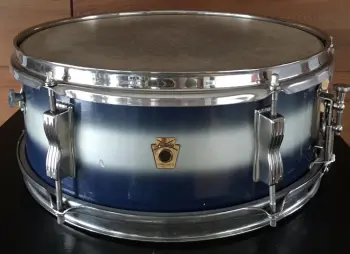 FOR SALE: Vintage Early 1960s Ludwig Pioneer Pre-Serial Snare in Blue/Silver Duco