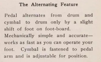 original bass drum/cym attachment technique
