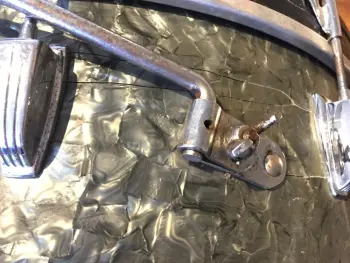 FS/FT: Ludwig Transition Badge 22&quot; Black Diamond Pearl Bass Drum