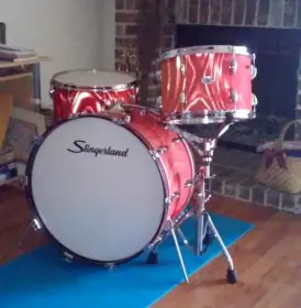 Slingerland Red Satin Flame