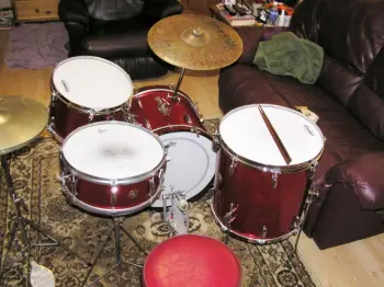 1954 red sparkle BroadKaster &quot;Bop&quot; drums