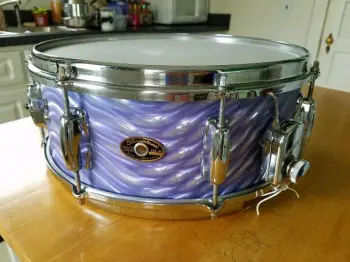 1964 Slingerland Artist 1-ply Blue Satin Flame Snare