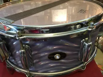1964 Slingerland Artist 1-ply Blue Satin Flame Snare