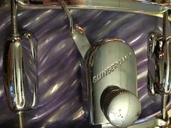 1964 Slingerland Artist 1-ply Blue Satin Flame Snare