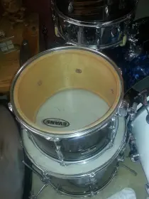 Vintage Olympic Mahogany Duroplastic Complete Drum Kit 1970's