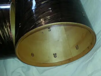Vintage Olympic Mahogany Duroplastic Complete Drum Kit 1970's