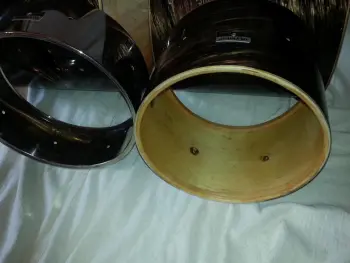 Vintage Olympic Mahogany Duroplastic Complete Drum Kit 1970's