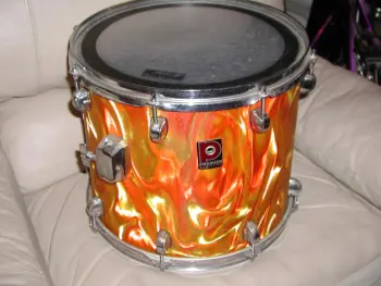 orange flame ? Premier drum kit