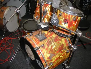 orange flame ? Premier drum kit
