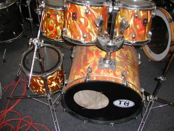 orange flame ? Premier drum kit
