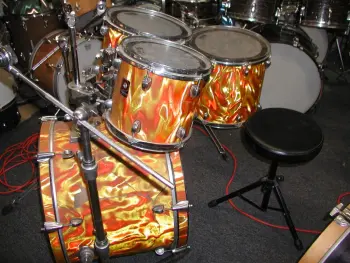 orange flame ? Premier drum kit