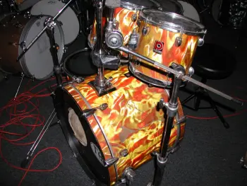 orange flame ? Premier drum kit