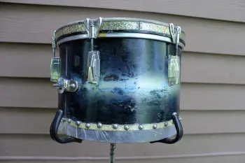 Vintage 1938 13x9&quot; Ludwig Tom Drum - Black/Gold Duco