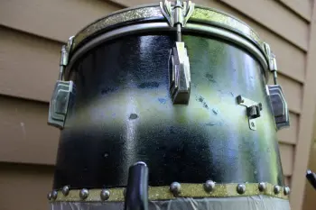 Vintage 1938 13x9&quot; Ludwig Tom Drum - Black/Gold Duco