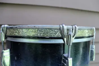 Vintage 1938 13x9&quot; Ludwig Tom Drum - Black/Gold Duco