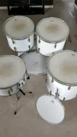 1982 Remo USA Made PTS &quot;Pre-Tuned&quot; Fiberglass Shell 12/13/16/22/14- No Missing Parts!