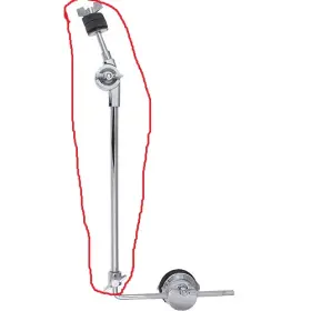 Shell mounted cymbal arms
