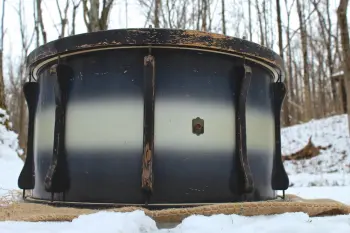 1943 Leedy WWII Dreadnought Drum Pair - Blue/Silver Duco
