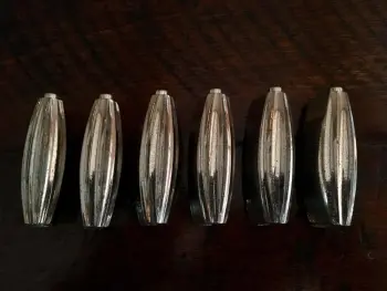 Vintage ~1940s Slingerland &quot;Streamlined&quot; Radio King Lugs - Nickel