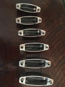 Vintage ~1940s Slingerland &quot;Streamlined&quot; Radio King Lugs - Nickel