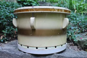 Vintage WWII 1944 Leedy Dreadnought 13x9&quot; Tom Drum - Cream and Gold Duco
